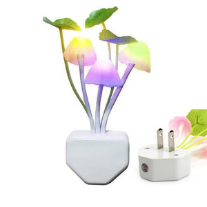 Multicolor Adjustable LED Night Light - 2PCS With color Effects And MushRoom Design