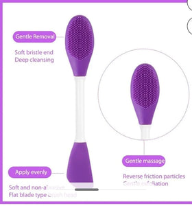 Air Double Face Mask Brush with Face Mask Applicator Silicon