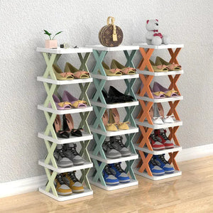 Imported Multilayer Folding Shoe Rack Organizer with X Shape For Home